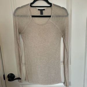 Cream Long Sleeve Tee